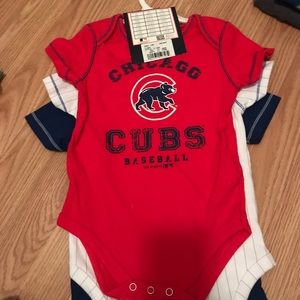 Three 18 month Chicago Cubs onesies. NWT